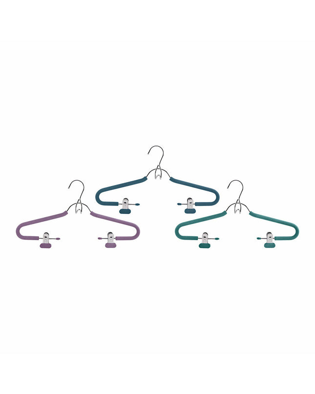Mondex schuim kledinghanger with clips, 39 cm, for wardrobe organization and garment hanging, ideal for home storage.