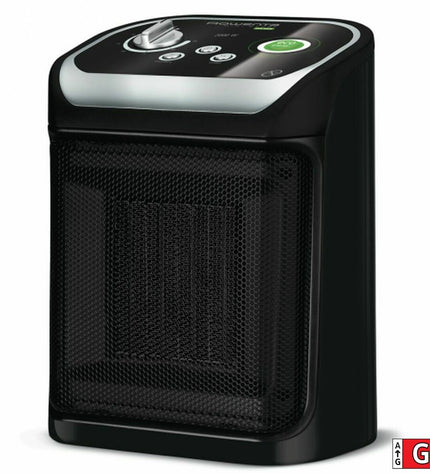 Rowenta SO9266 black 2000W portable heater, compact home and kitchen appliance for heating or cooling.