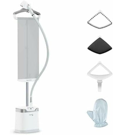 Rowenta stoomijzer for home and cooking, featuring a sleek design with steam control and ergonomic handle for effective ironing.
