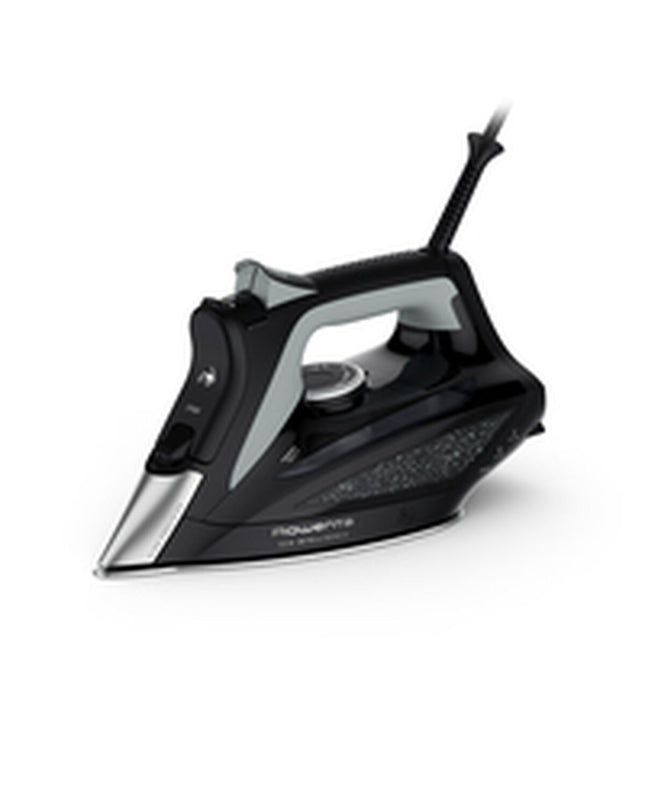Rowenta steam iron with 2500W power, featuring a sleek design and ergonomic handle for home ironing and fabric care.