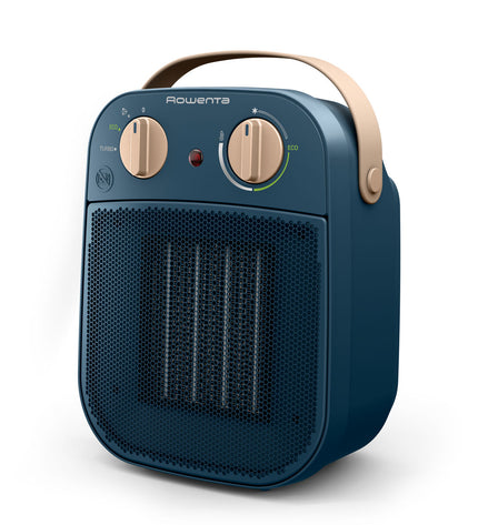 Rowenta SO8230FO blue 1800W portable heater for home and kitchen, compact and energy-efficient air conditioning unit.