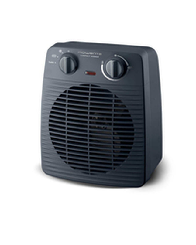 Rowenta SO2211 blue portable heater with 2000W power, designed for home use and cooling, shown in the image.