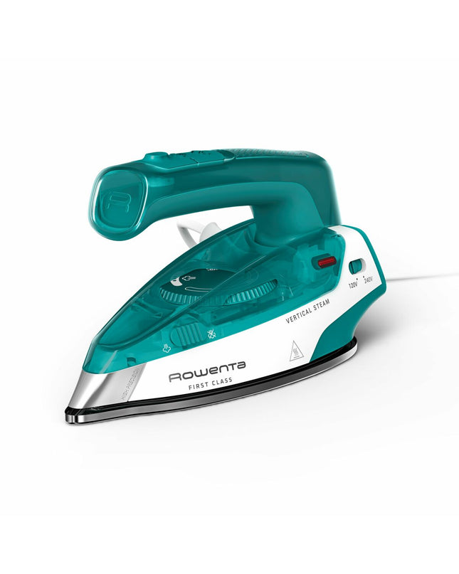 Rowenta DA1610 steam iron with ergonomic handle and water tank, designed for effective home ironing and garment care.