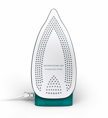 Rowenta DA1610 steam iron with ergonomic handle and water tank, designed for efficient home ironing and fabric care.