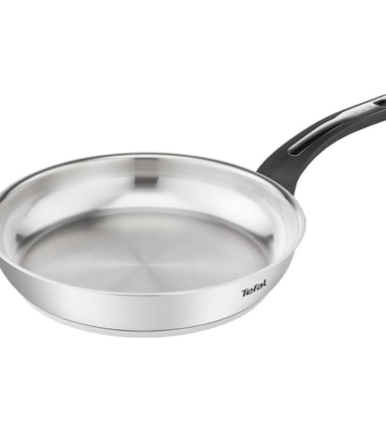 Tefal EMOTION stainless steel frying pan, silver, 28 cm diameter, kitchen cookware for home cooking
