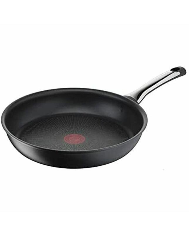 Tefal G2690232 20cm black metal frying pan for kitchen cooking, with sturdy steel construction and non-stick surface.