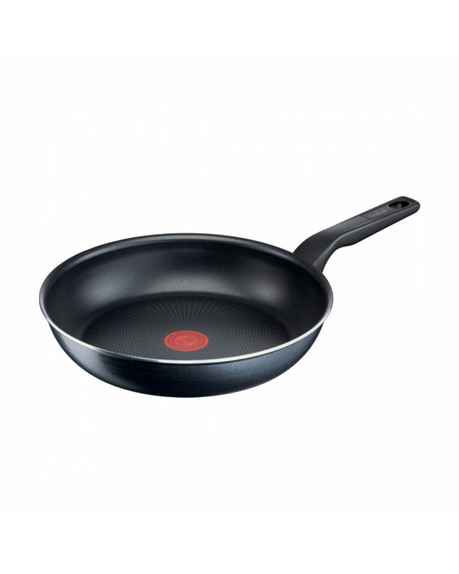 Tefal C38504 24cm black stainless steel saucepan with aluminum body for home cooking and kitchen use