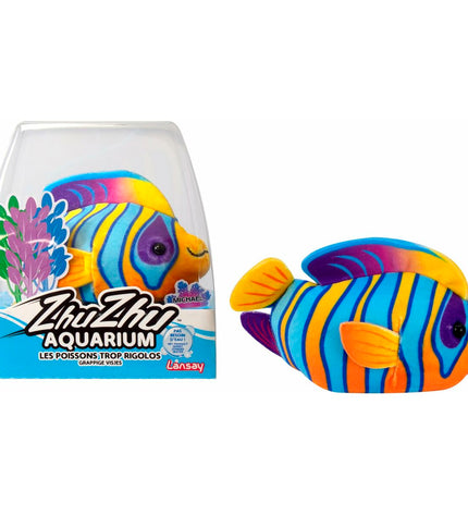 Lansay Zhu Zhu Aquarium Crystal Le Poisson Ange Royal electronic toy, 9x15x14 cm with colorful fish and aquarium design.