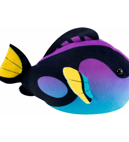 Lansay Zhu Zhu Aquarium Merlin the surgeon fish electronic toy in 9x15x14 cm size, colorful and interactive pet playset.