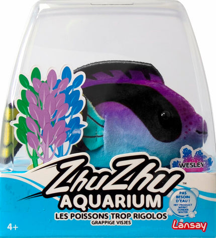 Lansay Zhu Zhu Aquarium Merlin the surgeonfish electronic toy, 9x15x14 cm, colorful underwater-themed pet playset.