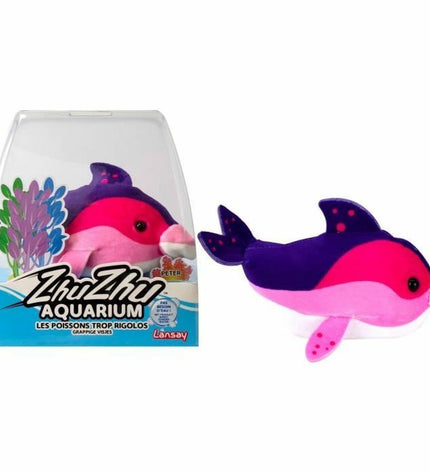 Lansay Nina the Dolphin action figure from the toy and game collection, featuring a colorful dolphin with detailed features.