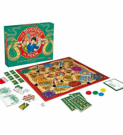 Lansay Les Mysteres De Pekin board game with colorful game pieces and cards for children’s toy and game collection.
