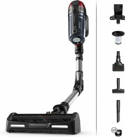 Rowenta Steelstofzuiger RH98A7WO 320W vacuum cleaner with a sleek design, suitable for home cleaning and floor maintenance.