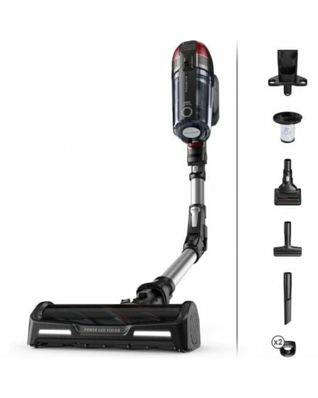 Rowenta Steelstofzuiger RH98A7WO 320W vacuum cleaner with a sleek design, suitable for home cleaning and floor maintenance.