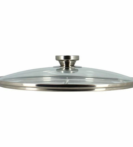 Menastyl stainless steel casserole pan with lid, ideal for home cooking, shown with a shiny, durable design.