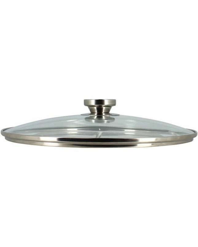 Menastyl stainless steel casserole pan with lid, ideal for home cooking, shown with a shiny, durable design.