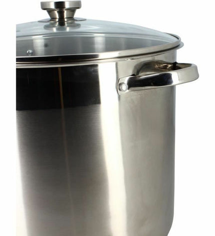 Menastyl stainless steel casserole pan with lid, ideal for home cooking and kitchen use, showcasing a durable cookware set.