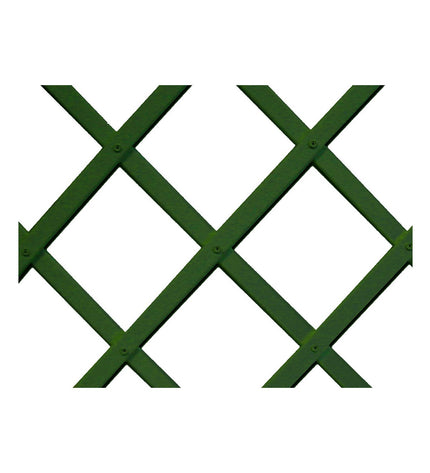 Nortene Trelliflex rooster trellis in green PVC for outdoor garden decoration, 1 x 2 meters.
