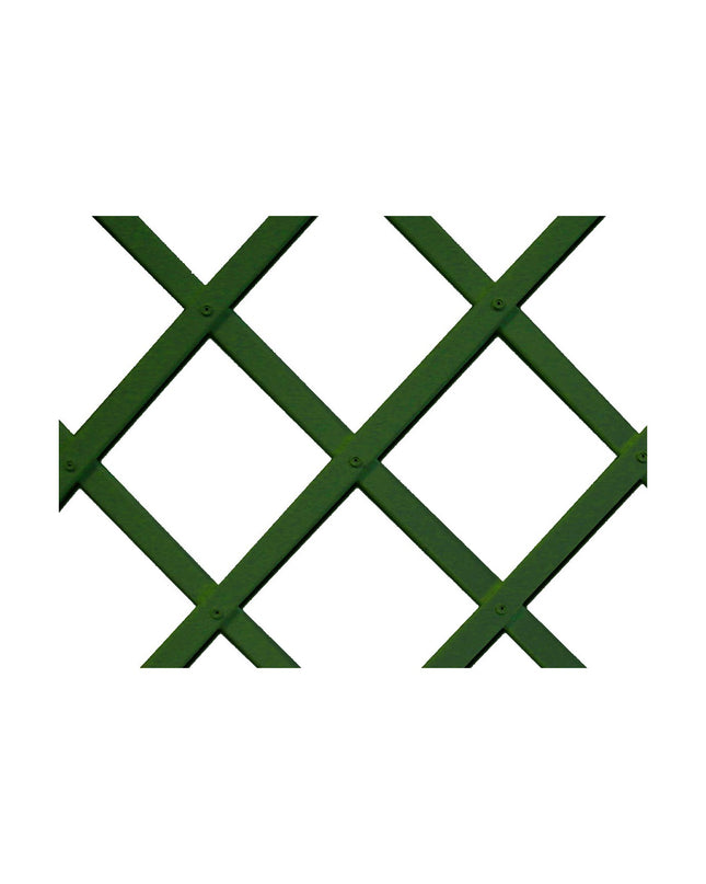 Nortene Trelliflex rooster trellis in green PVC for outdoor garden decoration, 1 x 2 meters.