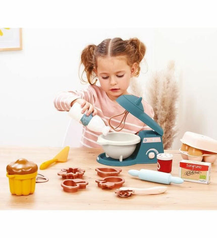 Ecoiffier Delicious Meal Set toy for pretend play, includes colorful plastic food and utensils for imaginative cooking games.