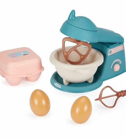 Ecoiffier Delicious meal set toy for pretend play, includes colorful plastic food and utensils for imaginative cooking games.
