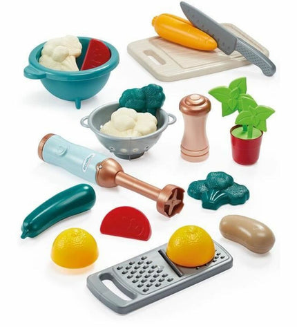 Ecoiffier Delicious Set Maaltijden speelgoed met pretend eten en keukengerei voor imiteerspelletjes, kleurrijk en kindvriendelijk.