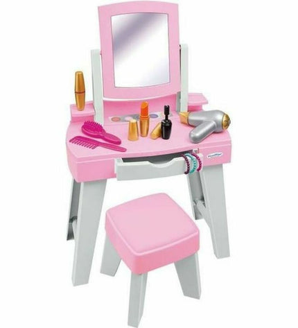 Ecoiffier My First Dressing Table toy for kids, featuring miniature furniture for imaginative house and kitchen play.