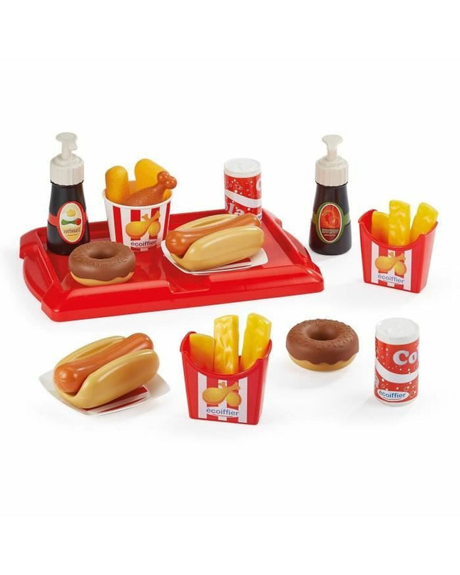 Ecoiffier Set Maaltijden Ecoiffier Delicious toy playset with pretend food and utensils for children.
