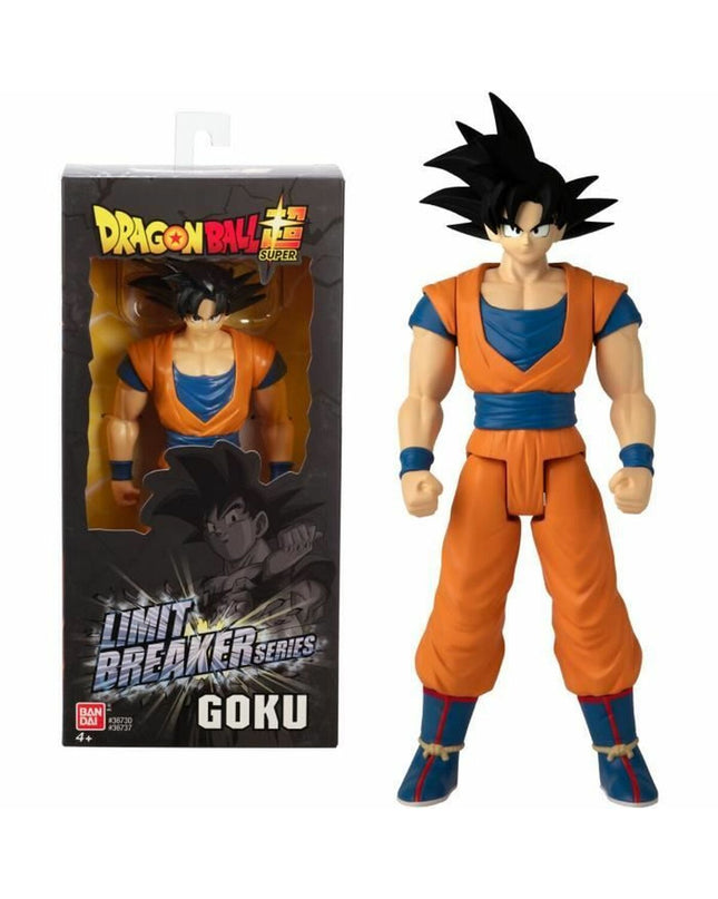 Bandai Goku Limit Breaker Series action figure from the Dragon Ball collection, detailed pose and vibrant colors in the image.