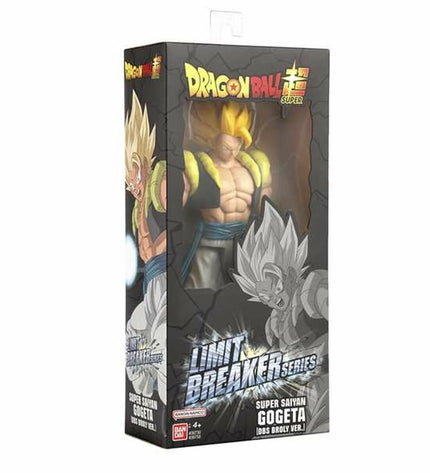 Bandai Super Saiyan Gogeta action figure, 30 cm PVC toy from the Limit Breaker Series with dynamic pose and detailed features.