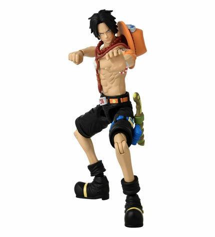 One Piece Bandai Anime Heroes Portgas D. Ace action figure, 17 cm tall, detailed toy from the anime series.