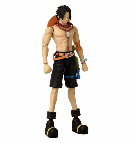 One Piece Anime Heroes Portgas D. Ace action figure, 17 cm tall, detailed collectible toy from Bandai's anime merchandise.