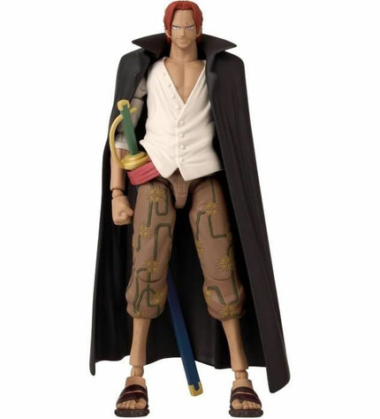 One Piece Anime Heroes Shanks action figure, 17 cm tall, detailed Bandai collectible toy from the popular anime series.