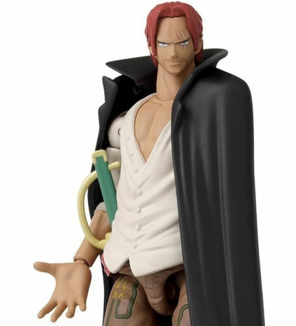 One Piece Anime Heroes Shanks action figure, 17 cm tall, detailed toy from Bandai's Poppen en actiefiguren collection.