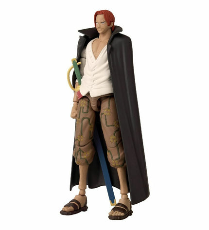 One Piece Anime Heroes Shanks action figure, 17 cm tall, detailed Bandai collectible toy from the popular anime series.