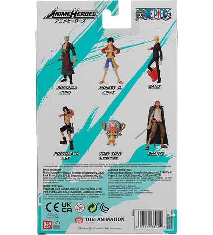 One Piece Anime Heroes Tony Tony Chopper action figure by Bandai, detailed toy figure from the popular anime series.