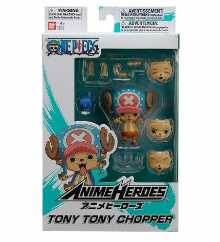 One Piece Anime Heroes Tony Tony Chopper action figure by Bandai, detailed toy figure from the popular anime series.