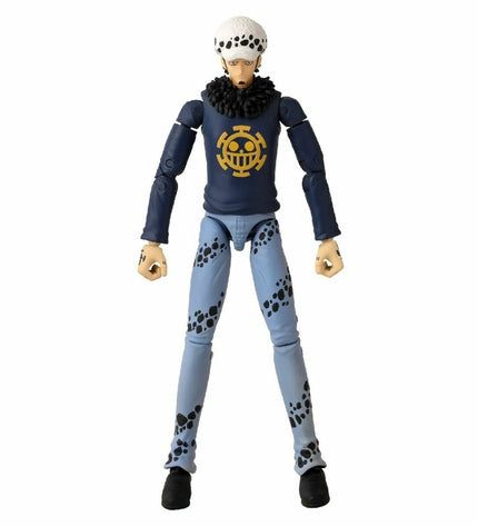 One Piece Anime Heroes Trafalgar Law action figure, 17 cm tall, detailed toy from Bandai's anime-themed collectible series.