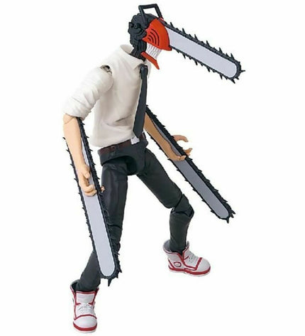 Bandai Chainsaw Man Ledenpop action figure from speelgoed en games collection, detailed toy with chainsaw accessory and character costume.