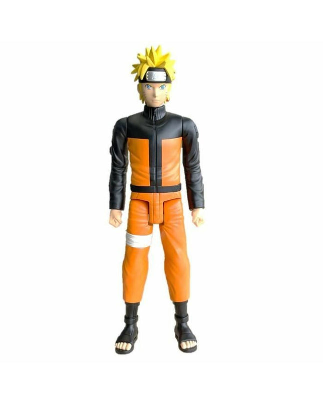 Bandai Naruto Uzumaki action figure from Ledenpop series, detailed toy doll with bright ninja costume and iconic pose.