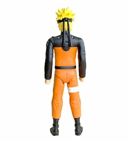 Bandai Naruto Uzumaki Ledenpop action figure from the Naruto series, detailed toy with vibrant costume and dynamic pose.