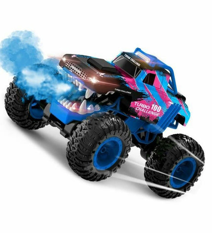MGM police car toy with remote control shown on a white background, detailed plastic vehicle for children’s play and entertainment.