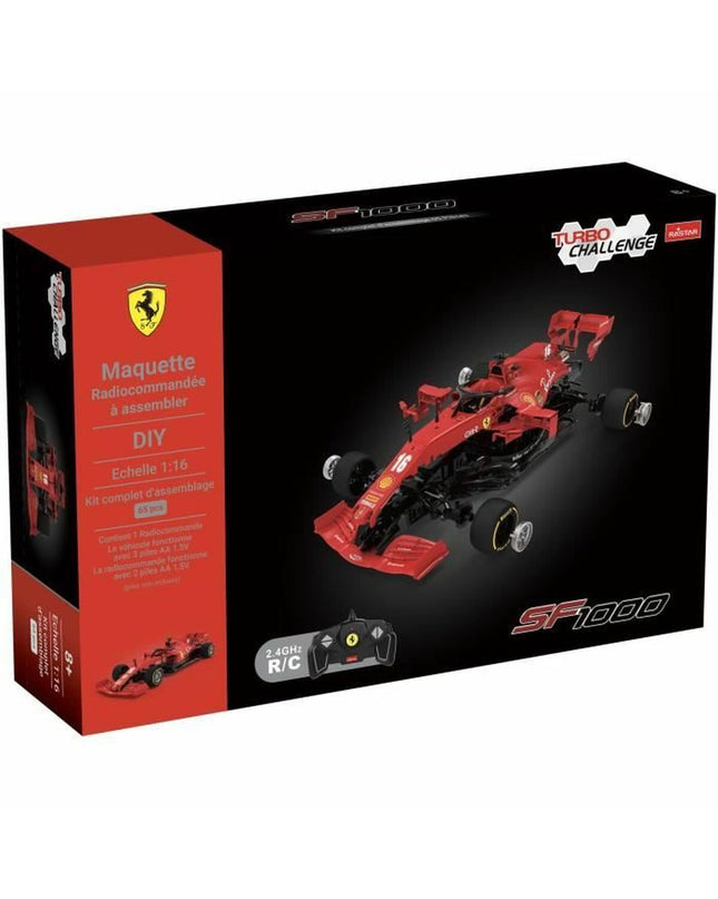 MGM police car remote control toy with detailed design, suitable for children, in red and black colors.