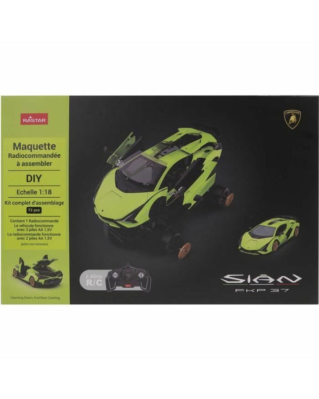 MGM police car remote control toy, detailed plastic vehicle for children, in blue and black with police decals.