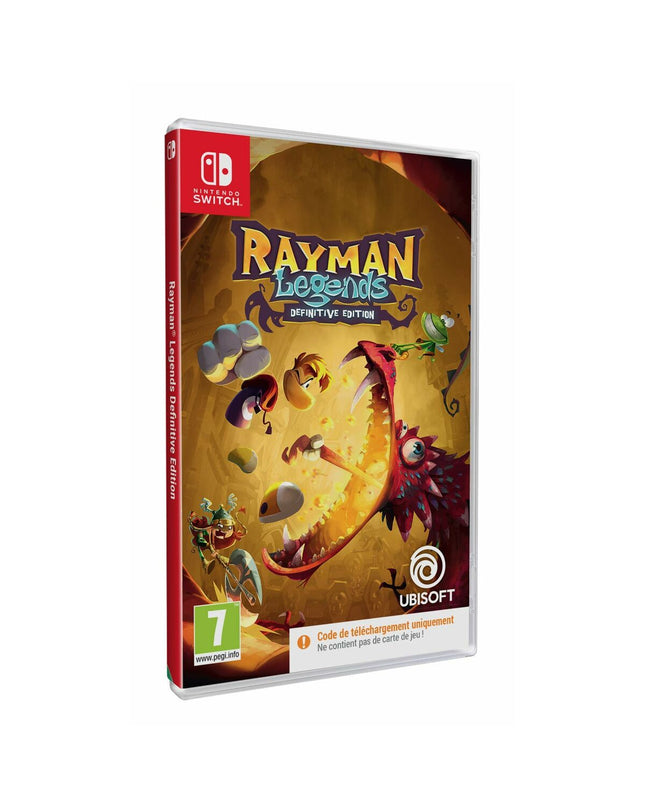 Ubisoft Rayman Legends Definitive Edition Nintendo Switch game download code for electronic plug-and-play console.