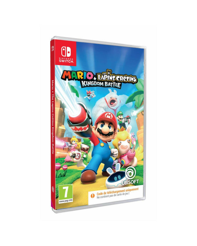 Ubisoft Mario + Raving Rabbids Kingdom Battle Nintendo Switch game download code for electronic plug-and-play console.