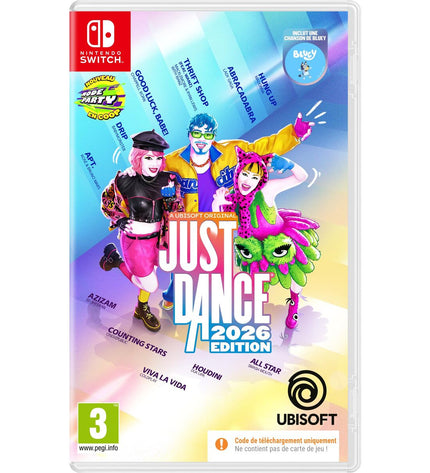 Ubisoft Switch video game cartridge for plug-and-play gaming console, electronic entertainment with vibrant game artwork.
