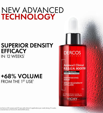 Vichy Dercos voedingssupplement in 90 ml bottle, health and personal care vitamin and mineral supplement product.