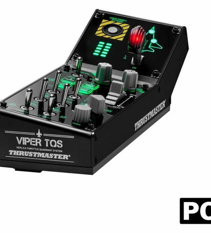 Thrustmaster gaming remote control in black for PC, electronic plug-and-play controller for consoles and gaming setups.