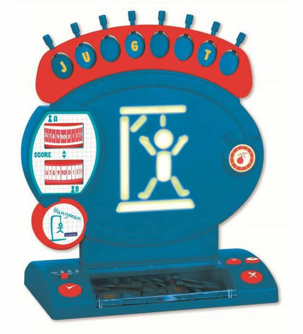 Lexibook Electronic Hangman game with colorful buttons and digital display for interactive spelling fun.